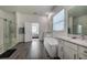 Spacious bathroom with a freestanding tub and walk-in shower at 12821 Bergstrom Bay Dr, Riverview, FL 33579
