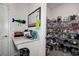 Well-stocked pantry and workspace with charging station at 12821 Bergstrom Bay Dr, Riverview, FL 33579