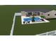 Rendering of backyard oasis with inviting pool and spa at 5269 Dover Ne St, St Petersburg, FL 33703