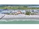 Aerial view of condo building and beach at 18400 E Gulf Blvd # Ph-11, Indian Shores, FL 33785