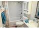 Bathroom with tub, shower, and updated vanity at 357 S Mcmullen Booth Rd # 120, Clearwater, FL 33759