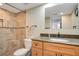 Updated bathroom with granite vanity and tiled shower/tub combo at 821 Bahia Del Sol Dr # 43, Ruskin, FL 33570