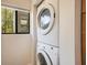 Convenient in-unit laundry with stacked washer and dryer at 821 Bahia Del Sol Dr # 43, Ruskin, FL 33570