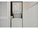 Stackable washer and dryer in closet at 6302 Pelican Creek Xing # A, St Petersburg, FL 33707