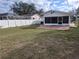 Large backyard with grassy lawn and screened porch at 247 93Rd N Ave, St Petersburg, FL 33702
