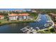 Stunning aerial view of the community, marina, and waterway at 1806 Mariner Dr # 214, Tarpon Springs, FL 34689