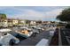 Exterior view of boat slips at the community marina in a waterfront setting at 1806 Mariner Dr # 214, Tarpon Springs, FL 34689