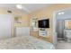 Bedroom with double bed, closet, and ensuite bathroom at 108 11Th Ave, St Pete Beach, FL 33706