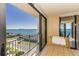 Balcony with daybed and stunning water views at 1380 Gulf Blvd # 1008, Clearwater Beach, FL 33767