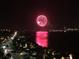 Night view of fireworks over the water at 1380 Gulf Blvd # 1008, Clearwater Beach, FL 33767