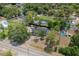 Aerial view of the property and surrounding neighborhood at 7414 Van Dyke Rd, Odessa, FL 33556