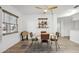 Simple dining area with a table, chairs, and ceiling fan at 5396 Acacia N Trl, Pinellas Park, FL 33782