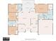 Detailed floor plan showcasing the layout and dimensions of the home's rooms and living spaces at 1032 Rosetree Ln, Tarpon Springs, FL 34689