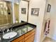 Large bathroom with granite vanity and walk-in shower at 1460 Gulf Blvd # 1212, Clearwater Beach, FL 33767