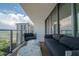 Expansive balcony with outdoor seating and water views at 100 1St N Ave # 2205, St Petersburg, FL 33701