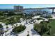 Aerial view of waterfront park with playground and marina at 100 Pierce St # 703, Clearwater, FL 33756