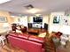 Comfortable common area with seating and large screen TV at 100 Pierce St # 703, Clearwater, FL 33756