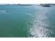 Aerial view of ocean with boat wakes at 100 Pierce St # 703, Clearwater, FL 33756