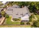 Overhead view of a house highlighting its roofline, backyard, and surrounding fence at 716 14Th Ne Ave, St Petersburg, FL 33701