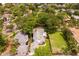 Aerial view of a house and its surroundings, highlighting the property's landscaping and location at 716 14Th Ne Ave, St Petersburg, FL 33701