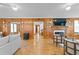 Living room showcasing wood floors, fireplace, and hallway view at 716 14Th Ne Ave, St Petersburg, FL 33701