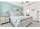 Bright bedroom with en-suite bathroom and large windows at 3134 Francoa Dr, Odessa, FL 33556