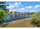 Waterfront backyard with canal views at 3934 Venetian Way, Tampa, FL 33634