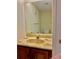 Bathroom with wood vanity and a large mirror at 7050 Sunset S Dr # 203, South Pasadena, FL 33707