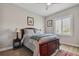 Bright bedroom with wood flooring and window shutters at 18 Franklin S Ct # A, St Petersburg, FL 33711