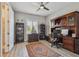 Spacious home office with wood flooring and large desk at 18 Franklin S Ct # A, St Petersburg, FL 33711