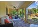 Spacious screened porch, perfect for outdoor relaxation at 18 Franklin S Ct # A, St Petersburg, FL 33711