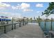 Spacious waterfront dock with boat lift and views at 11600 7Th E St, Treasure Island, FL 33706