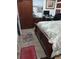 Bedroom with a double bed, dresser, and home office at 1401 W Spencer St, Plant City, FL 33563