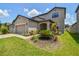 Charming two-story home with a lush landscaped yard and attached two-car garage for added convenience at 12235 Creek Preserve Dr, Riverview, FL 33579