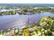 Waterfront property in a residential area at 644 Bayshore Dr, Tarpon Springs, FL 34689