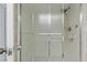 Shower stall with glass enclosure and grab bar at 660 Island Way # 301, Clearwater Beach, FL 33767