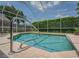 Inviting screened-in pool area, perfect for relaxation at 4050 Eagle Cove East Dr, Palm Harbor, FL 34685