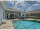 Inviting screened pool and patio with seating for relaxation at 4050 Eagle Cove East Dr, Palm Harbor, FL 34685