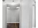 Hallway shows transition between rooms at 1549 Linwood Dr, Clearwater, FL 33755