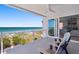Ocean view balcony with seating, offering stunning beach and water vistas at 2 4Th Ave, Indian Rocks Beach, FL 33785