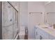 Clean bathroom with a large shower and modern fixtures at 2 4Th Ave, Indian Rocks Beach, FL 33785