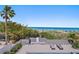Elevated patio with beach and ocean views at 2 4Th Ave, Indian Rocks Beach, FL 33785