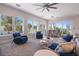 Open concept living area with ocean views and large windows at 2 4Th Ave, Indian Rocks Beach, FL 33785