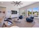 Relaxing living space with large TV, comfy seating, and ocean views at 2 4Th Ave, Indian Rocks Beach, FL 33785