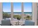 Stunning ocean view from a beachfront property featuring comfortable seating at 2 4Th Ave, Indian Rocks Beach, FL 33785