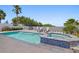 Private heated pool and spa with spacious patio at 2 4Th Ave, Indian Rocks Beach, FL 33785