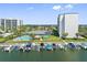 Resort-style community with pool, tennis courts, and boat slips at 660 Island Way # 401, Clearwater, FL 33767