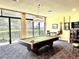 Game room featuring a billiard table and comfortable seating at 660 Island Way # 401, Clearwater, FL 33767
