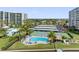 Resort-style pool and tennis courts; waterfront community at 660 Island Way # 401, Clearwater, FL 33767