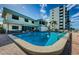 Inviting rectangular swimming pool at 300 Woodette Dr # 202B, Dunedin, FL 34698